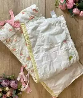 Защита/бортик в кроватку для девочки. Захист у ліжко для дівчинки.