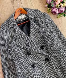 Пальто ёлочка 42-44р. Пальто деми XS/S. Курточка/пальто/блузка 42-44р.