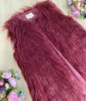 Жилетка эко-мех KOTON 44-46р. Меховой жилет M. Жилет мех 44-46р.