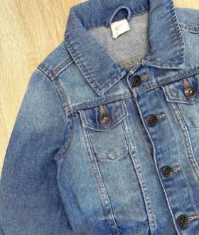 Пакет вещей на девочку 9-12мес. Джинсовая курточка H&M 9-12/12-18мес.