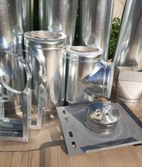 Труба дымоходная нержавейка/оцинковка. Бесплатная доставка