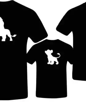 Печать на футболках парных, семейных.