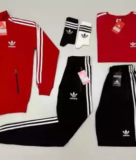 Спортивный костюм мужской Adidas комплектом 6в1 футболка+шорты+носки