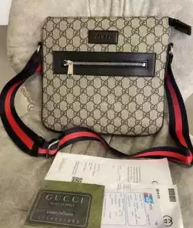 Мужская сумка планшетка Gucci через плечо в стиле гучи Турция