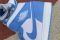 Кроссовки Nike Air Jordan 1 Mid UNC White University Blue женские AJ1 5