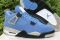 Кроссовки Nike Air Jordan 4 Retro University Blue Найк Джордан голубые