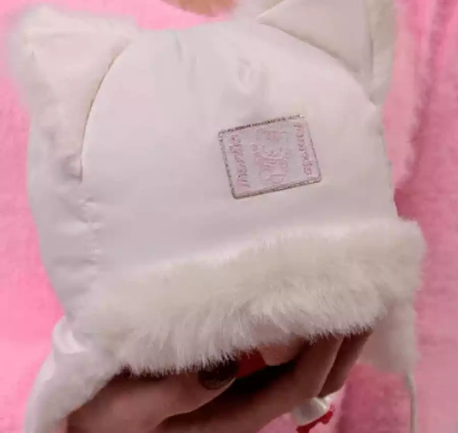 Зимняя шапочка с ушками, 4-7 месяцев