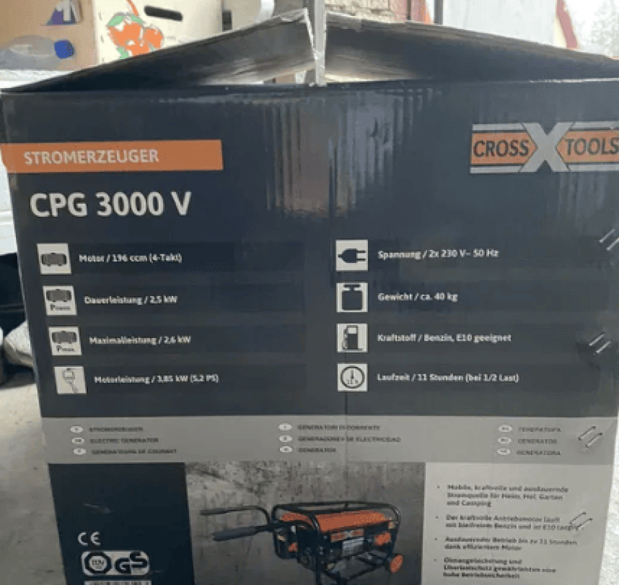 Бензогенератор CROSS TOOLS Німетчина 4