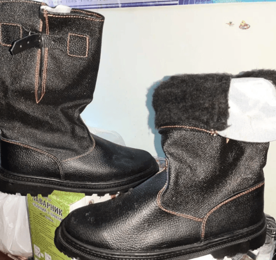 Кирзовые сапоги зимние утепленные новые на меху 4345р-р 2