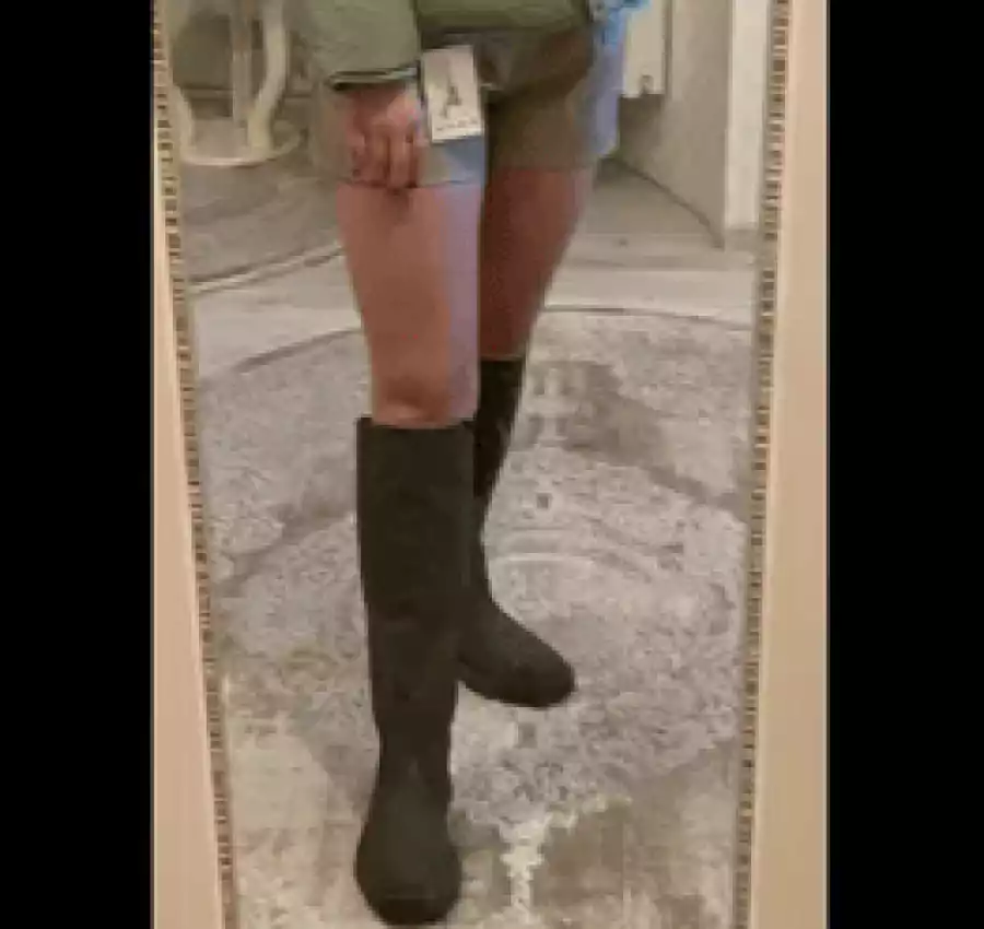 Пуховик женский с капюшоном Хаки 5