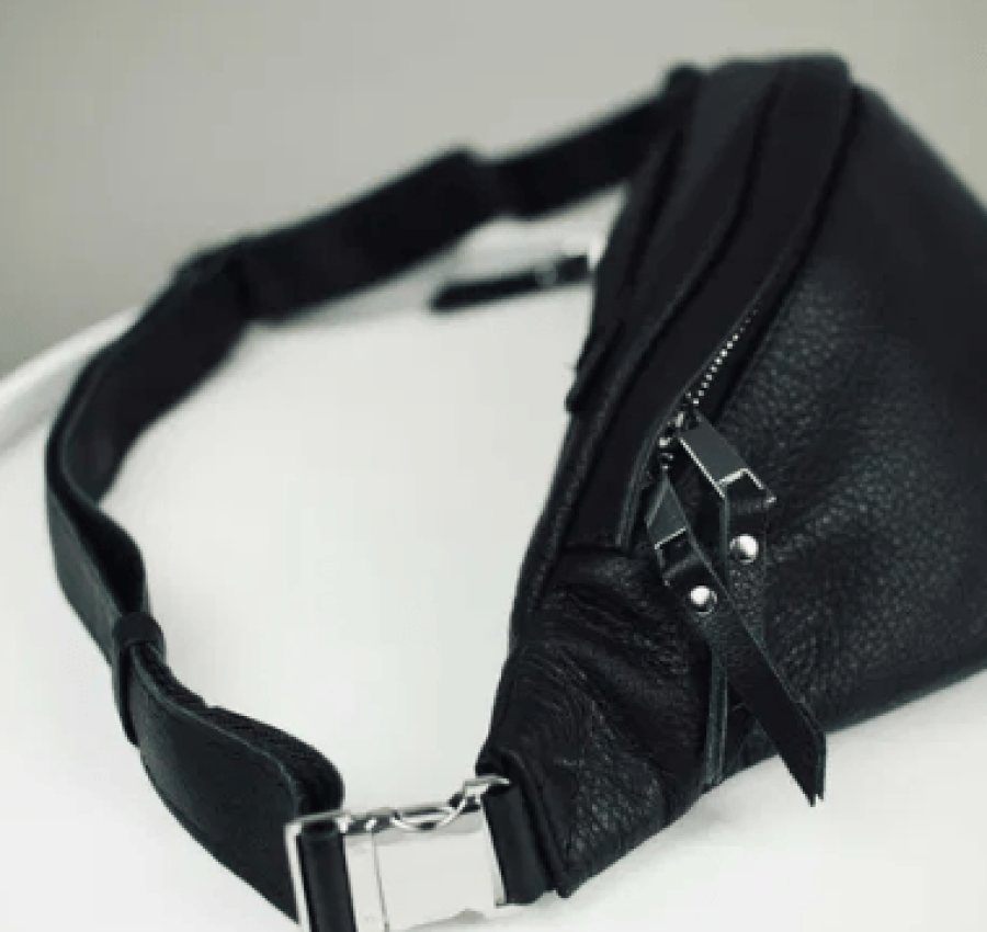 Акция! Мужская кожаная бананка поясная (топ качество) L002 + Ключница 5