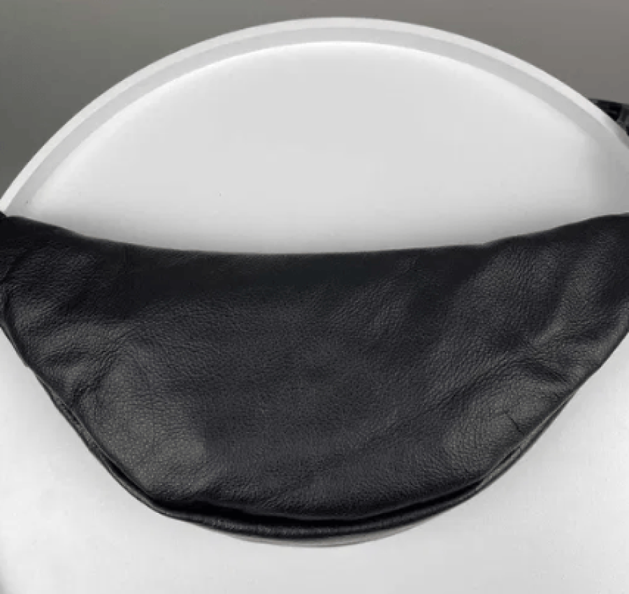 Мужская кожаная бананка поясная  на пояс  через плечо 018 6