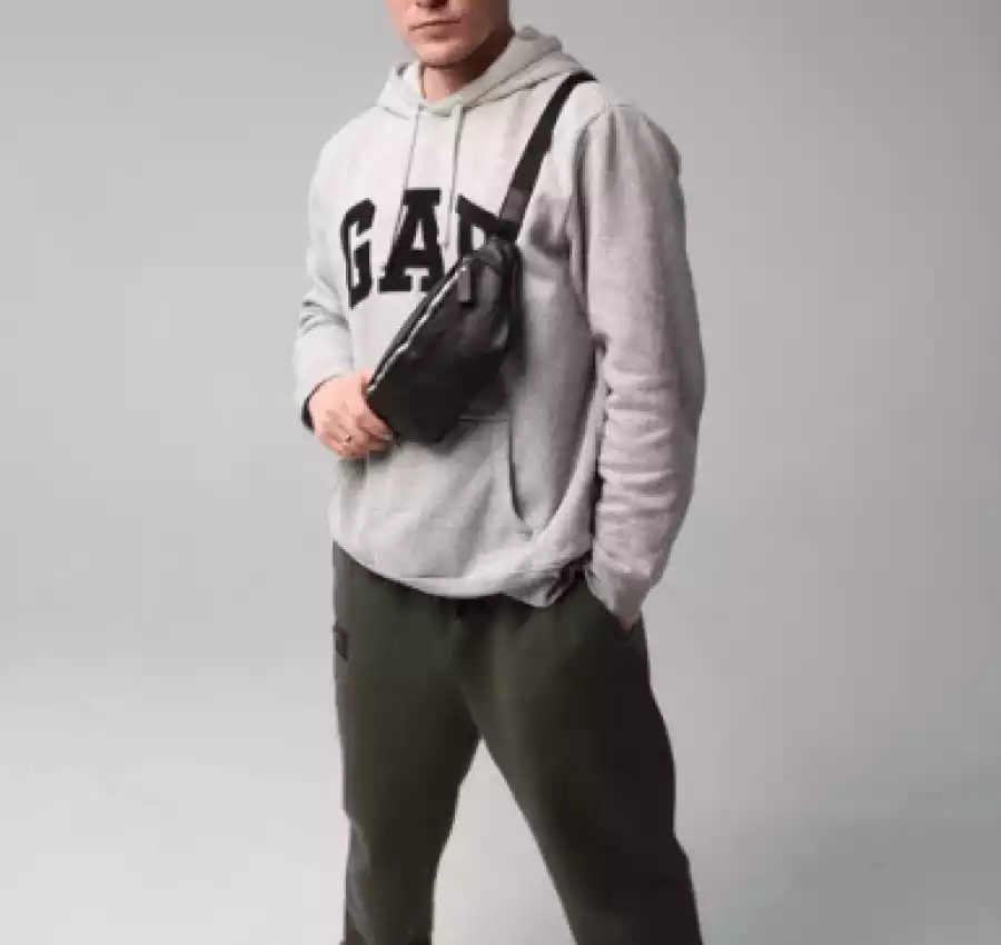 Мужская кожаная бананка поясная  на пояс  через плечо 010 6