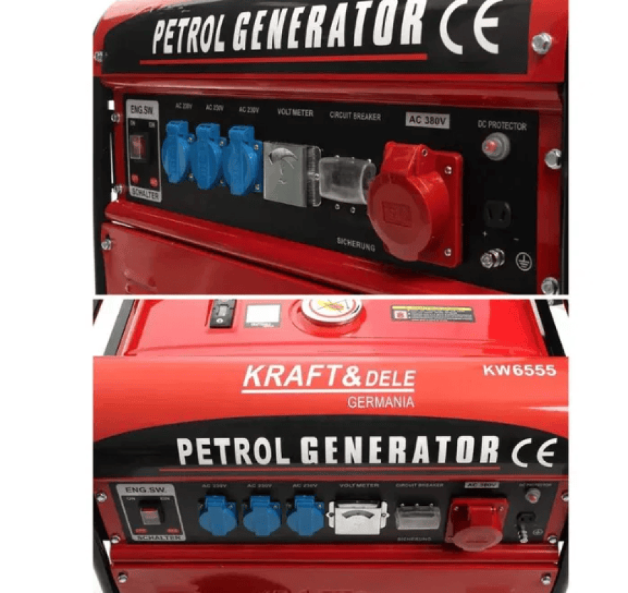Генератор KRAFT&DELE 4-тактный KD107 5000Вт 12230380В 2