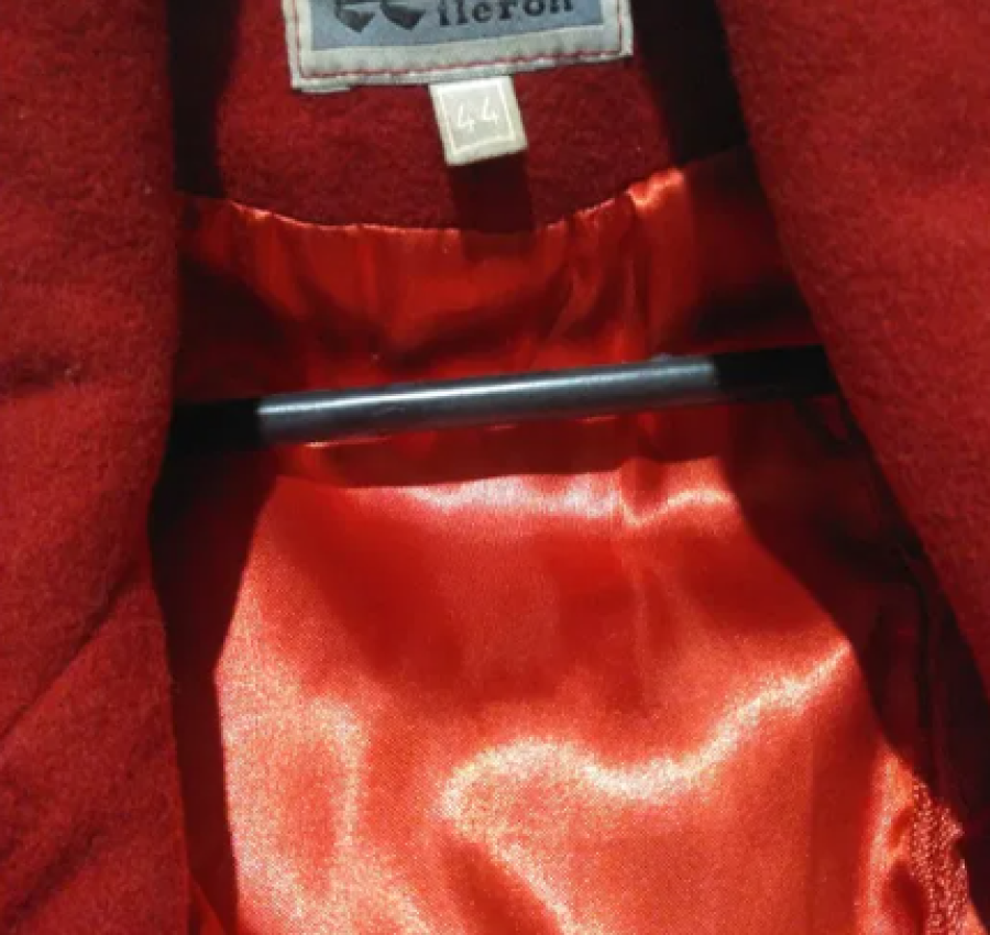 Кашемірове пальто жіноче червоне 3