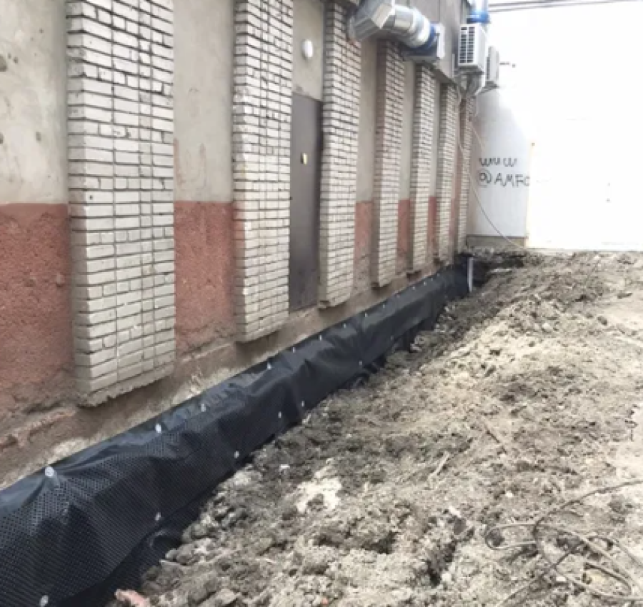 Гідроізоляція фундаменту.Дренаж.Утеплення фундаменту 5