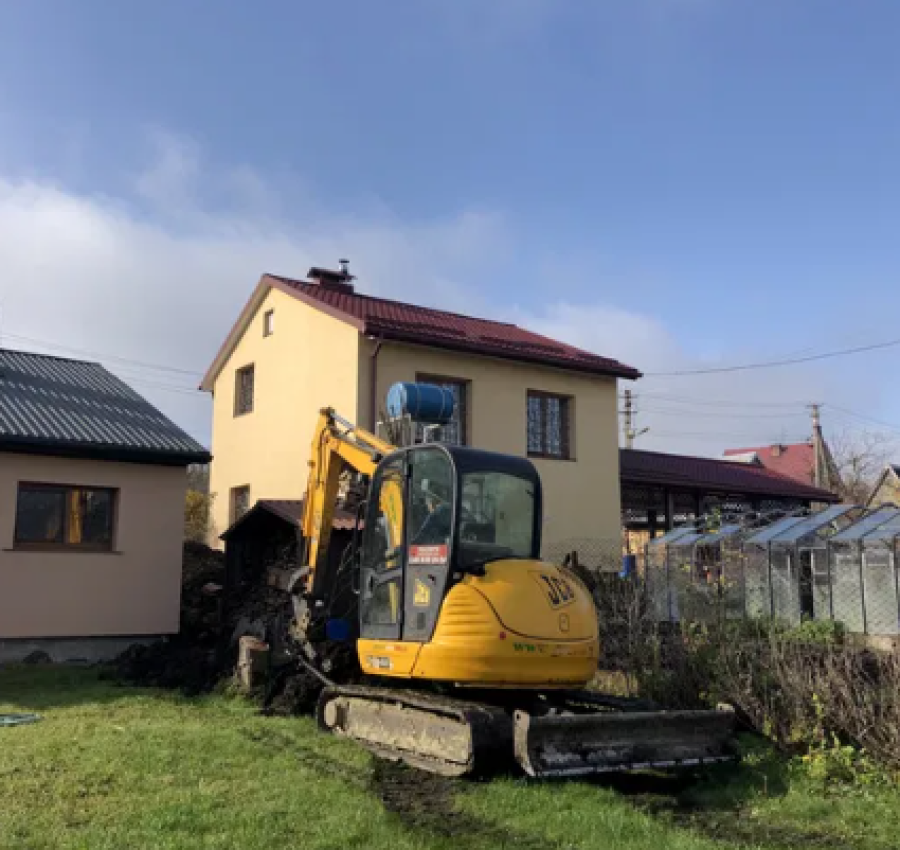 Оренда міні-екскаватора.Копання траншей 5