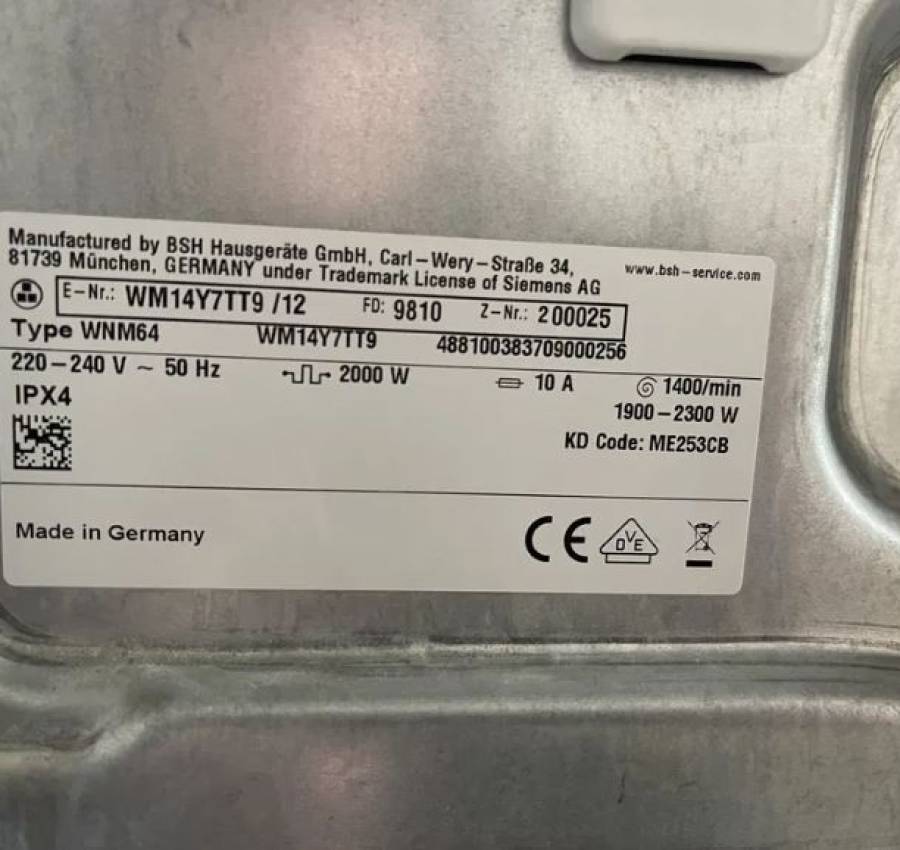 Пральна машина пралка Siemens IQ800 стирала 4