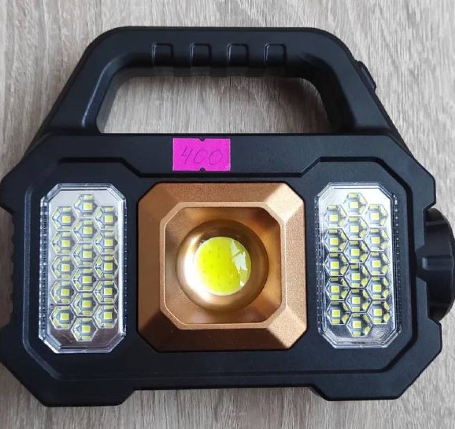 Фонарь-Повербанк с солнечной батареей Фонарик для кемпинга 2