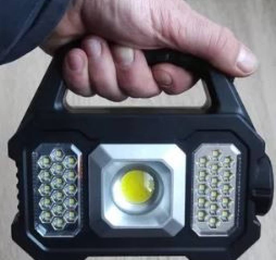 Фонарь-Повербанк с солнечной батареей Фонарик для кемпинга 5