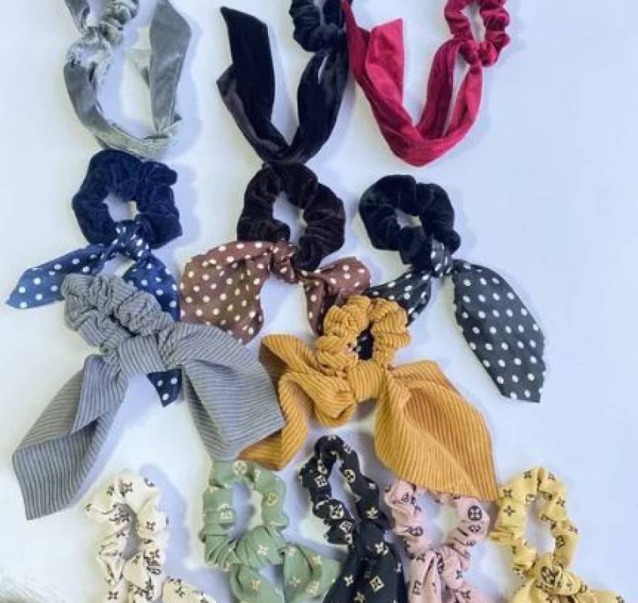 Резинка твилли, платком тканевая кожа Луи бант 2