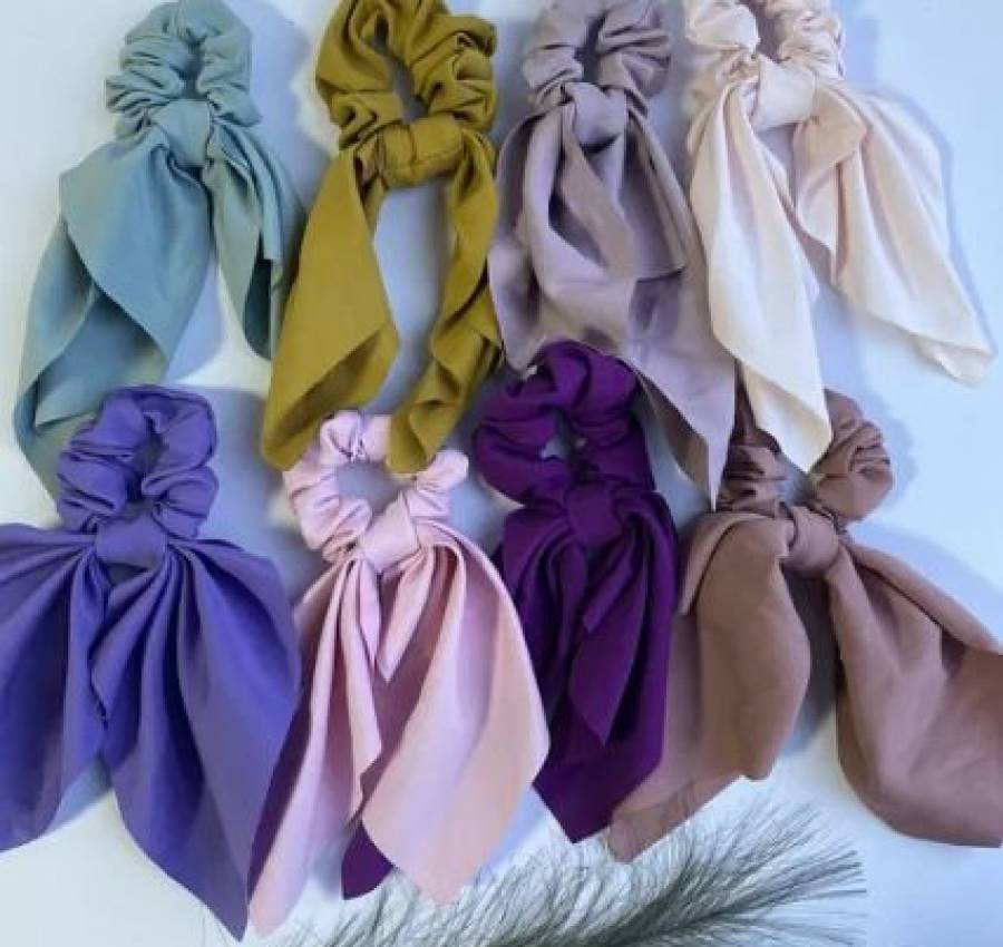 Резинка твилли, платком тканевая кожа Луи бант 5