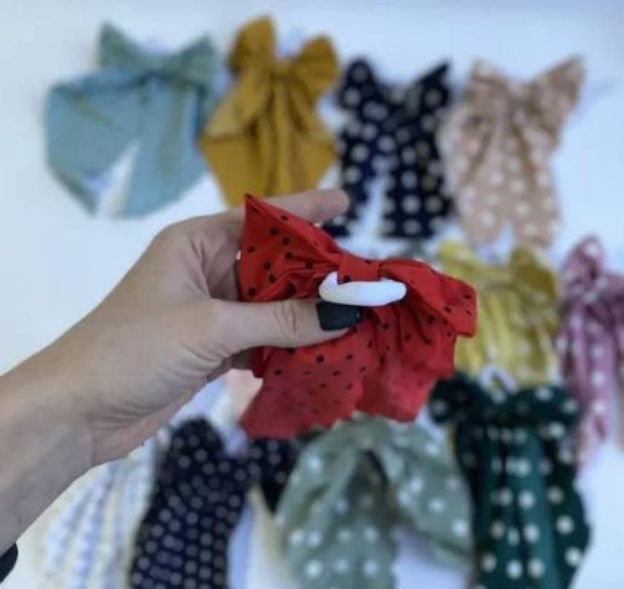 Резинка твилли, платком тканевая кожа Луи бант 7