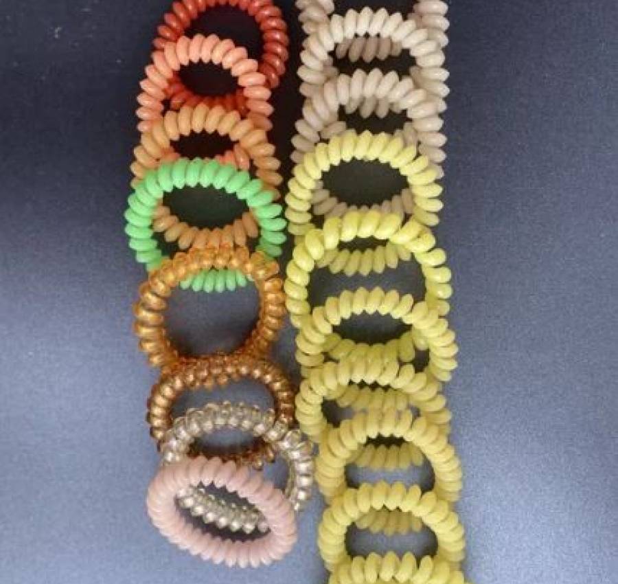 Резинка пружинка спиралька для волос 2