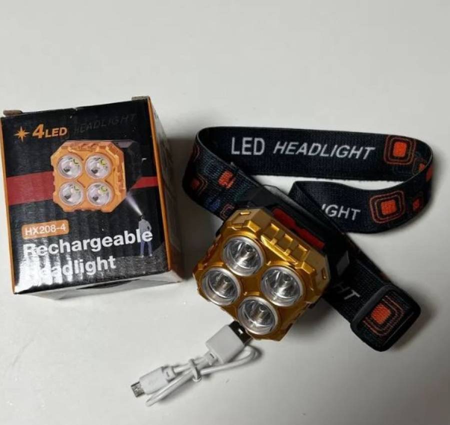 Ліхтарик налобний на батарейках 5