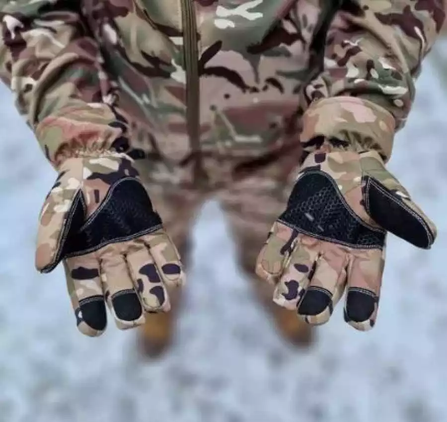 Розпродаж! Тактичні зимові перчатки рукавиці Софтшелл Soft Shell Олива 5