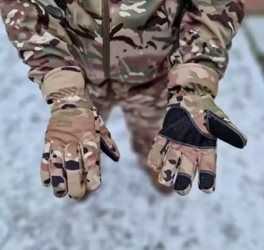Розпродаж! Тактичні зимові перчатки рукавиці Софтшелл Soft Shell Олива 6