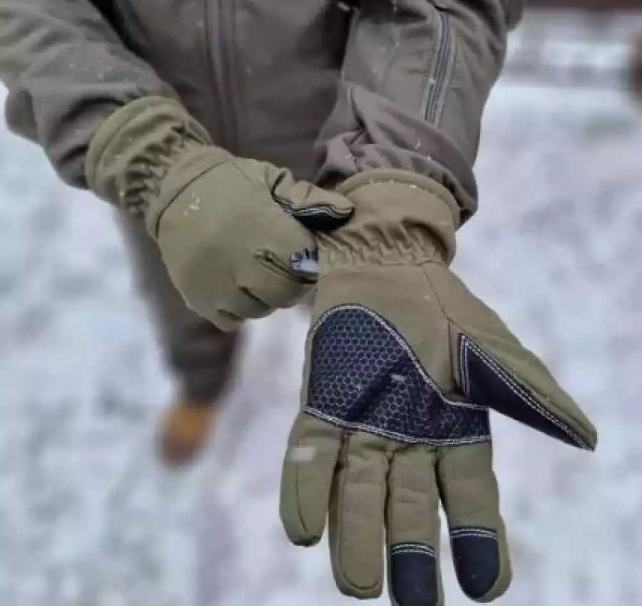 Розпродаж! Тактичні зимові перчатки рукавиці Софтшелл Soft Shell Олива 8