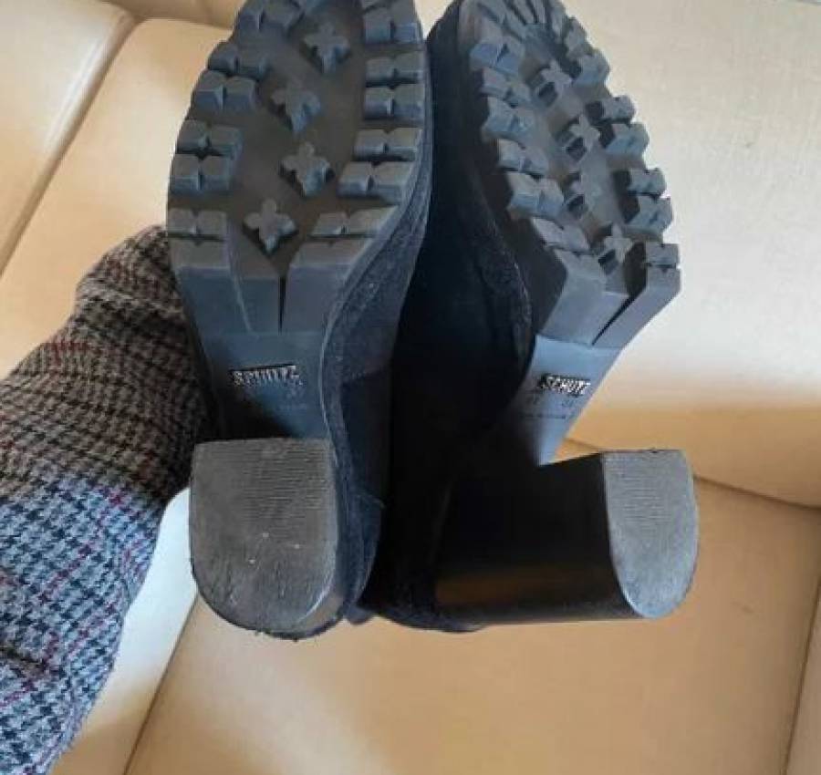 Замшевые сапоги Schutz 5