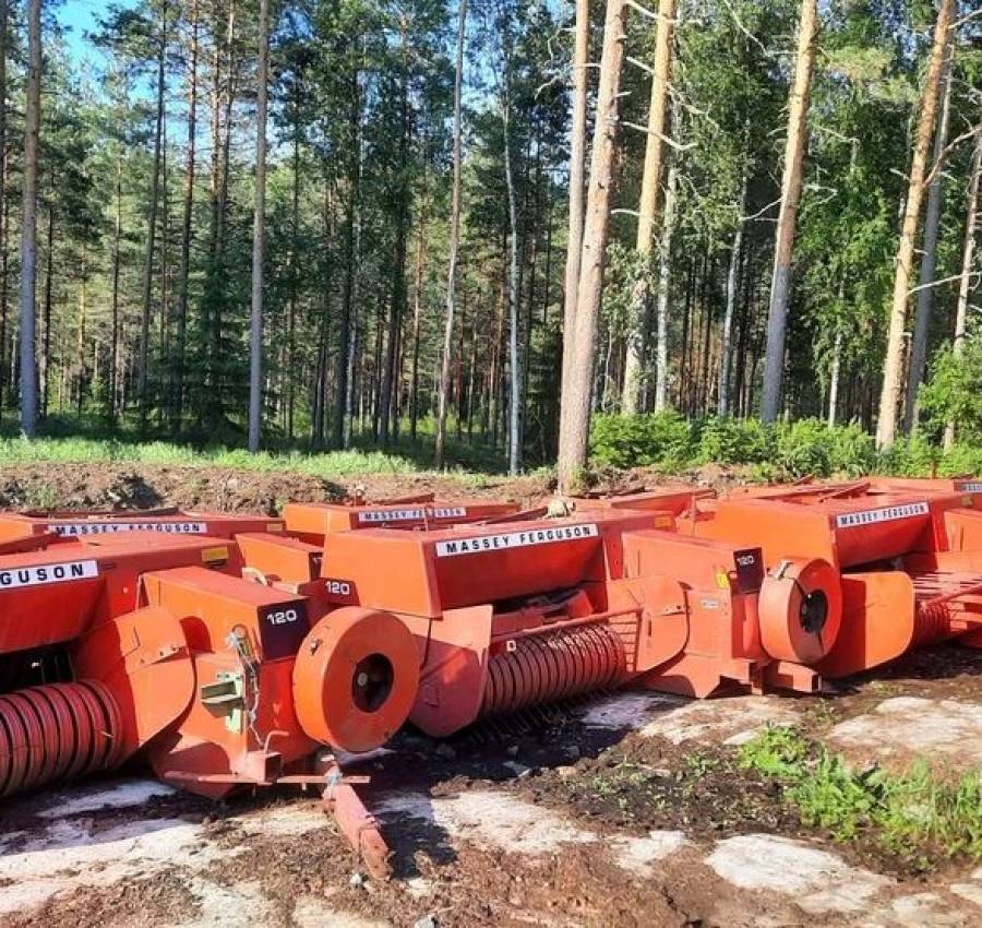 Пресс  прес підборщик, тюкопрес Massey Ferguson 120 2