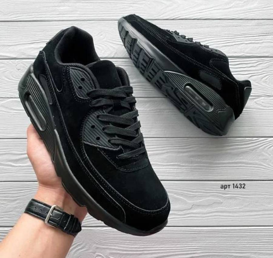 Кроссовки мужские весна  44  Кросівки чоловічі  Air Max 90 Black