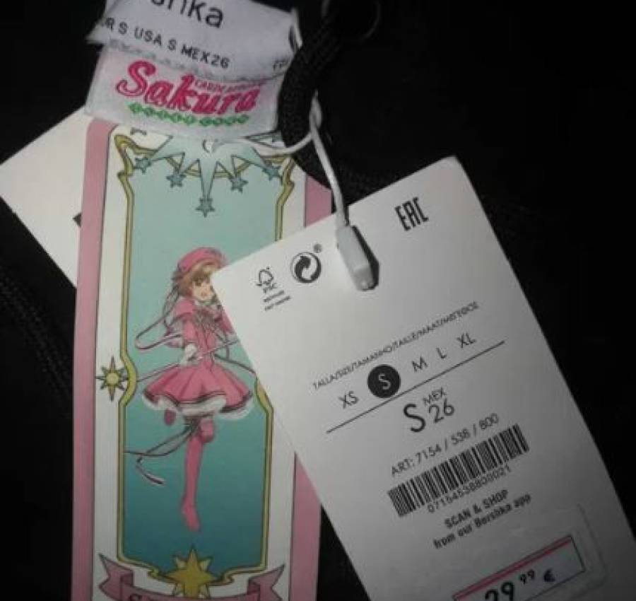 Bershka худи свитшот толстовка кофта аниме Sakura 5