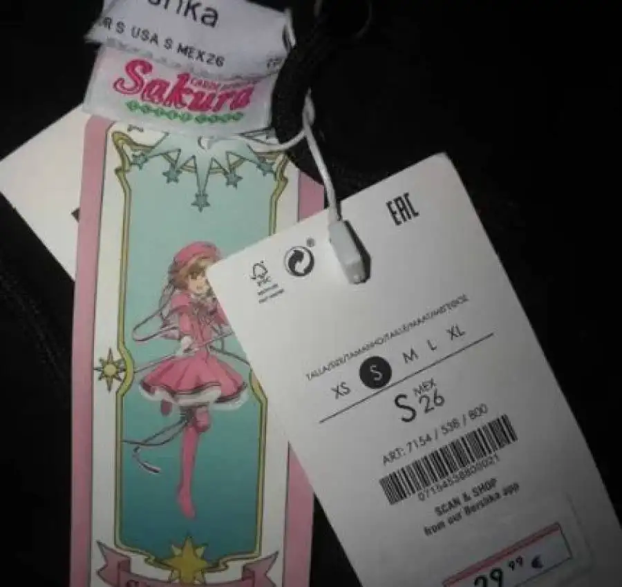 Bershka худи свитшот толстовка кофта аниме Sakura 5