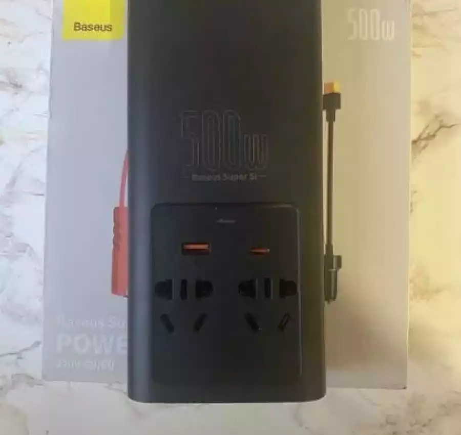 Baseus 500W Pure Sine Wave Inverter 12V to 220V 2