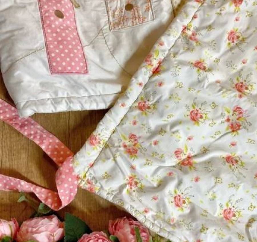 Защитабортик в кроватку для девочки. Захист у ліжко для дівчинки 4