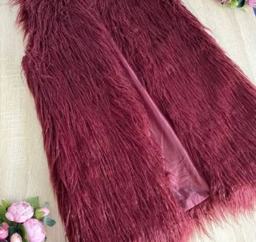 Жилетка эко-мех KOTON 44-46р. Меховой жилет M. Жилет мех 44-46р 3