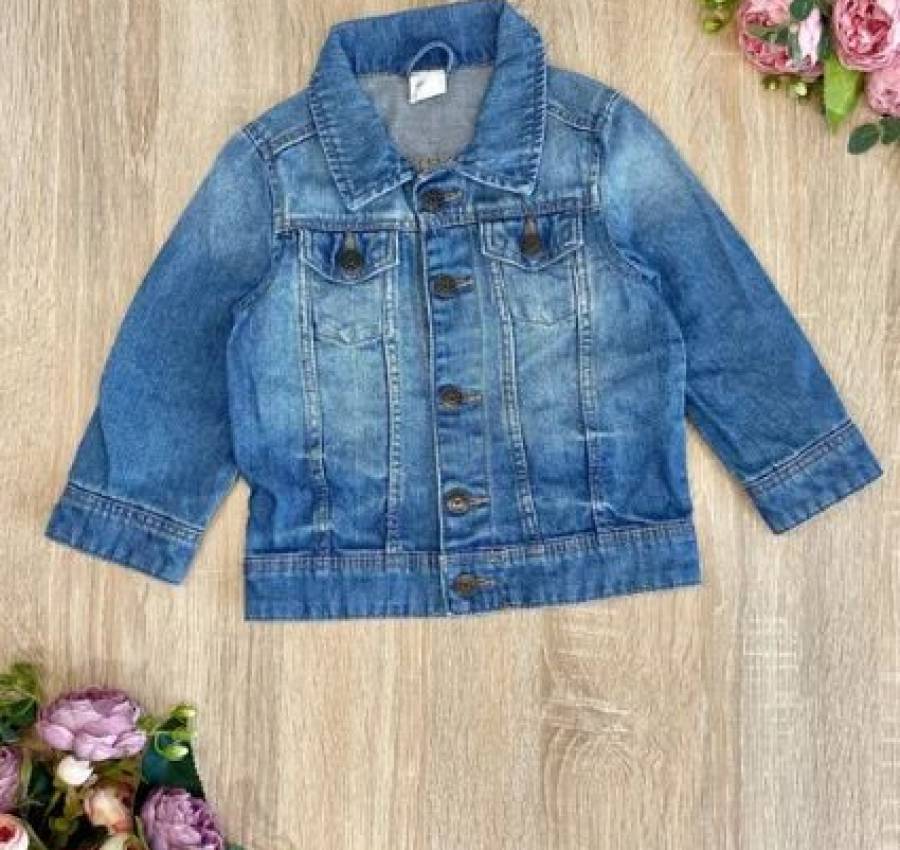 Пакет вещей на девочку 9-12мес. Джинсовая курточка H&M 9-1212-18мес 3