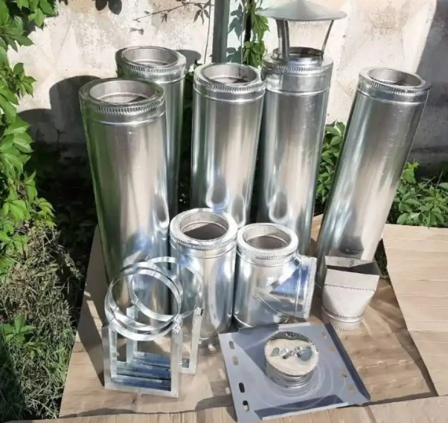 Труба дымоходная нержавейкаоцинковка. Бесплатная доставка