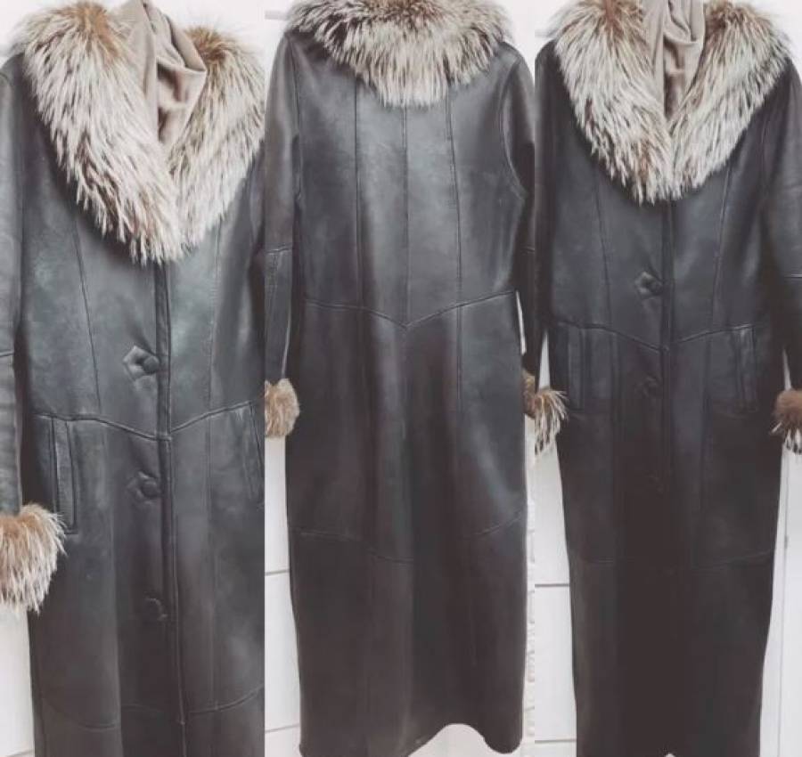 Зимовий розпродаж !!! Натуральна дублянка з хутром 2