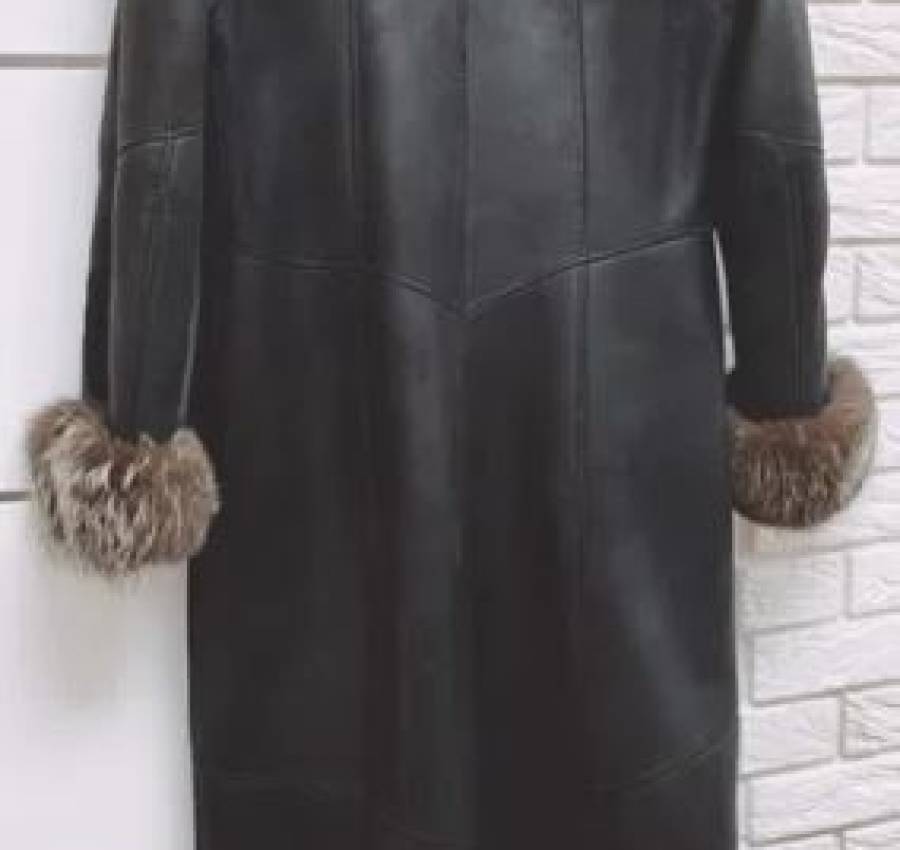 Зимовий розпродаж !!! Натуральна дублянка з хутром 4