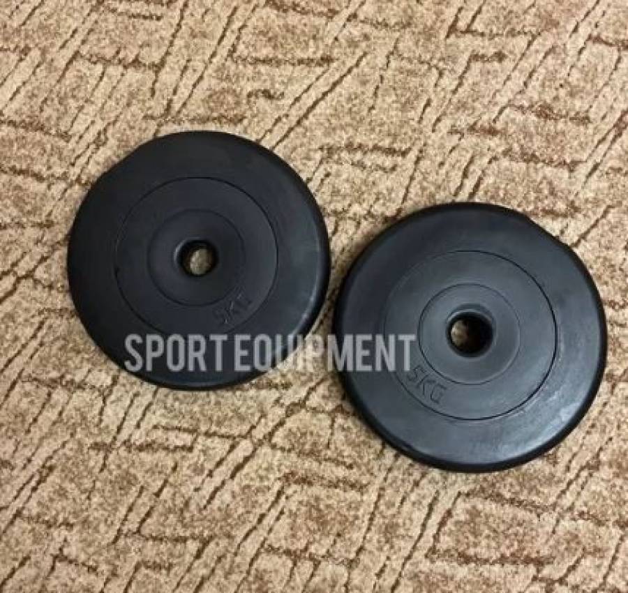 Диски 30 мм 51 мм Блині для гантель штанги бітумні 2