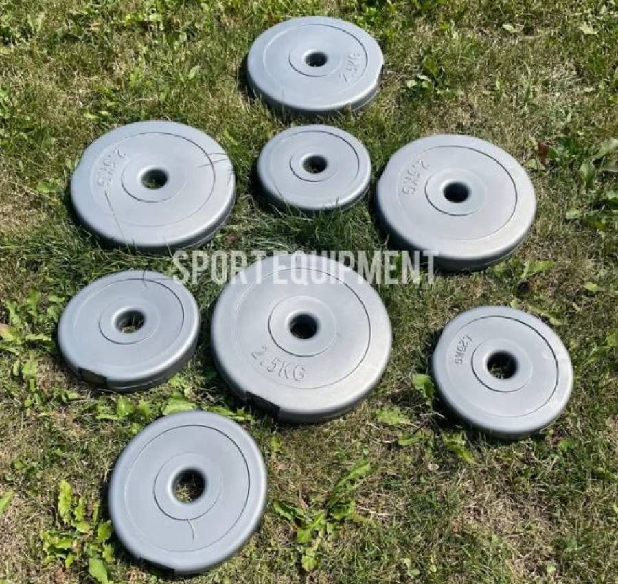 Диски 30 мм 51 мм Блині для гантель штанги бітумні 6