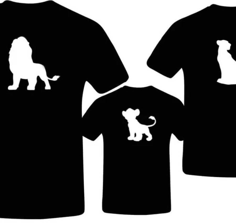 Печать на футболках парных, семейных 2