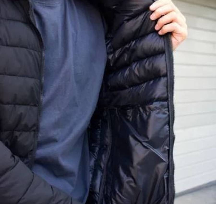 Мужская куртка весенняя весна-осень с капюшоном. Живое фото 5