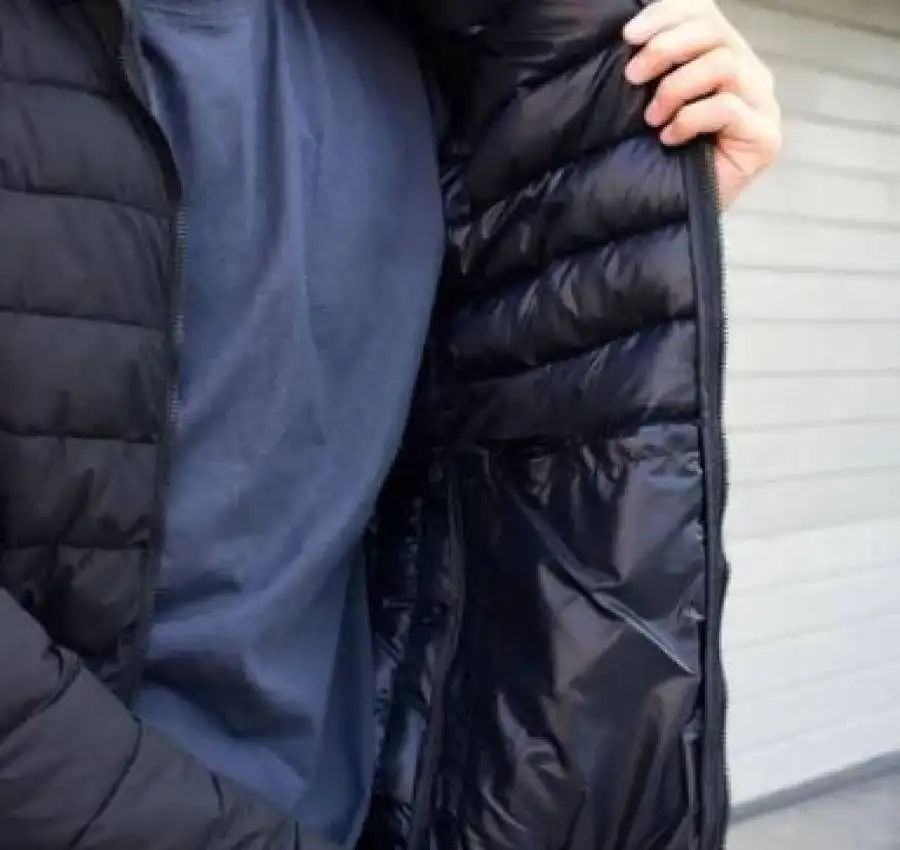 Мужская куртка весенняя весна-осень с капюшоном. Живое фото 5