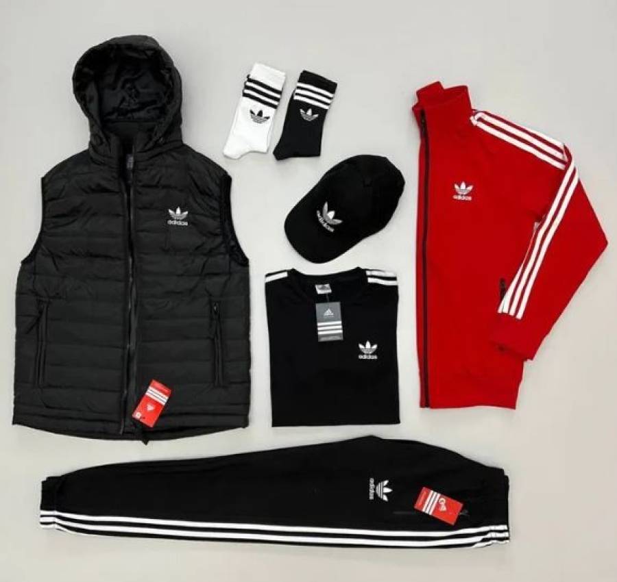 Комплект мужской Adidas костюм спортивный весна-осень с жилеткой 4